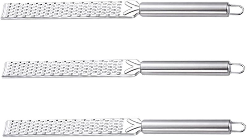 Stainless Steel Cheese Grater 3Pcs Set for Hard Cheese Vegetables Professional Kitchen Tool - Image 1